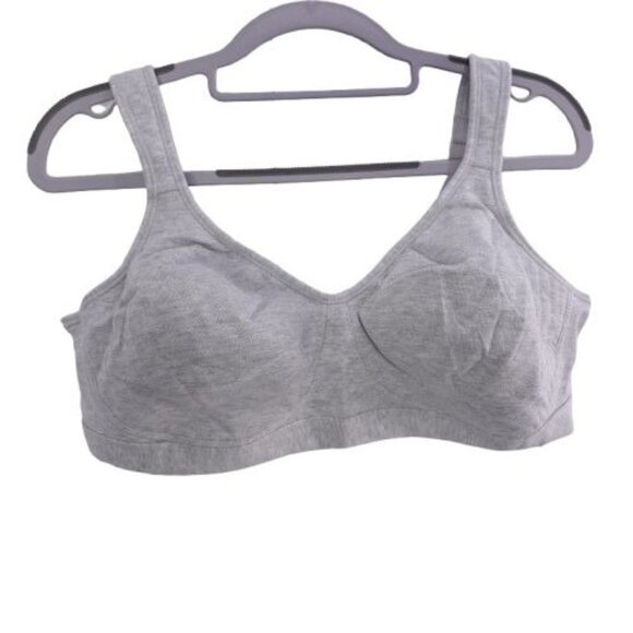 Playtex 18 Hour Ultimate Lift Cotton Wireless Bra Gray Heather Size 40C 474C - Picture 1 of 5